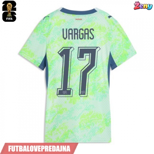 Lacne Ženy Futbalové dres Švajčiarsko Ruben Vargas #17 MS 2026 Krátky Rukáv - Preč